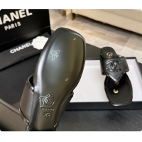 Good Looking Chanel Lambskin & Patent Calfskin Thongs Sandals G47522 Black 2026