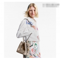 Famous Brand Louis Vuitton All In BB Bucket Bag in Monogram Empreinte Leather M28342 Grey 2026