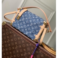 Modern Classic Louis Vuitton Side Trunk MM Bag in Monogram Denim GOTS Blue M27450 2026