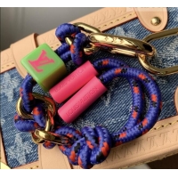Modern Classic Louis Vuitton Side Trunk MM Bag in Monogram Denim GOTS Blue M27450 2026