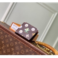 Pretty Style Louis Vuitton Slender Wallet in Monogram Flowers Canvas M27547 2026