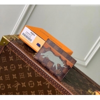 Cheapest Louis Vuitton Double Card Holder x The Darjeeling Limited in Brown Damier Heritage Canvas N40873 2026