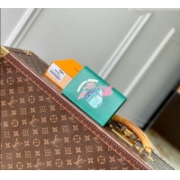 Promotional Louis Vuitton Passport Cover in Printed Monogram Heritage Canvas M25986 Green 2026