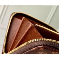 Grade Design Louis Vuitton Zippy Wallet in Monogram Origine Canvas Dark Chocolate M27683 2026