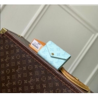 Famous Brand Louis Vuitton Victorine Wallet in Monogram Origine Canvas Blue Courrier M27682 2026