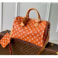Best Price Louis Vuitton Speedy P9 Bandoulière 40 Bag in Calf Leather M24417 Orange 2026