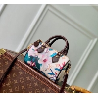 Top Grade Louis Vuitton Nano Speedy Bag in Monogram Dune Canvas with Flora Print M29149 2026 Monogram Eden Collection