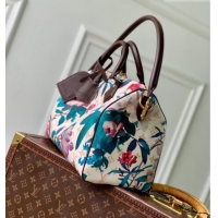 Low Cost Louis Vuitton Speedy Soft 30 Bag in Monogram Dune Canvas with Flora Print M29066 2026 Monogram Eden Collection