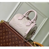 Good Taste Louis Vuitton Speedy Bandoulière 20 Bag in Bicolor Empreinte Monogram Leather M28343 Pale Pink 2026