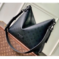Grade Quality Louis Vuitton Vagabon Hobo bag in Monogram Midnight Canvas M27856 Black 2026