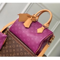 Top Quality Louis Vuitton Speedy P9 Bandoulière 25 Bag in Calf Leather M24443 Purple 2026