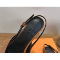 Good Product Hermes Nicoletta Slingback in Brown Leather 6080617 2026
