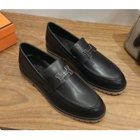 Top Design Hermes Faubourg Loafer in Calfskin H080624 Black 2026