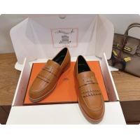 Top Design Hermes Classic Loafer in Calfskin H080633 Brown 2026