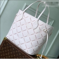 Trendy Design Louis Vuitton Neverfull MM Bag in Monogram Empreinte Leather M28527 Pink 2026