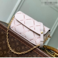 Buy Inexpensive Louis Vuitton Wallet On Chain Ivy in Light Bliss Couture Leather M29502 Pink 2026