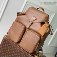 Promotional Louis Vuitton Montsouris Cargo Backpack in Caramel Calfskin M28380 2026