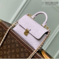 Shop Best Louis Vuitton Nano Madeleine Bag in Monogram Empreinte Leather M29380 Sweet Lavender 2026