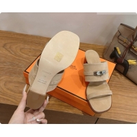 Sumptuous Hermes Ninon 50 Sandal in Suede H080721 Beige 2026