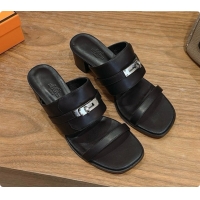 Luxurious Hermes Ninon 50 Sandal in Calfskin H080724 Black 2026