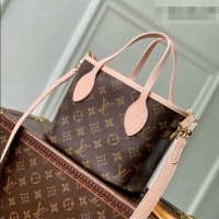 Promotional Louis Vuitton Neverfull Inside Out BB Bag in Monogram Canvas & Cowhide Leather M28236 Limestone Pink 2026