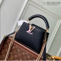 Super Quality Louis Vuitton Capucines Mini Bag in Black Taurillon Leather M29439 2026