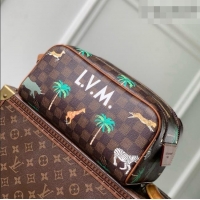 Discount Louis Vuitton LV x The Darjeeling Limited Dopp Kit Toiletry bag in Brown Damier Ebene Heritage Canvas N40889 20