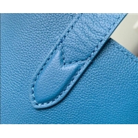 Famous Brand Louis Vuitton Low Key Cabas MM Bag in Blue Calfskin M25341 Blue 2026