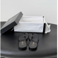 ​Best Product Chanel Goatskin Thongs Sandals G47319 Black 2026