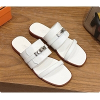 Good Quality Hermes Nina Sandal in Calfskin H080731 White 2026