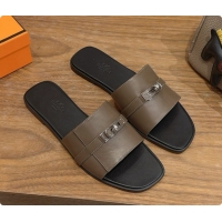 Popular Style Hermes Giulia sandal in Calfskin with Kelly Buckle H080757 Grey 2026