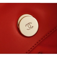 Low Cost Chanel Braided Straw Small Shopping Bag AS5951 Red 2026