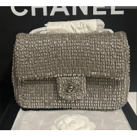 Super Quality Discount Chanel Knit/Beads Evening Bag AS4298 Silver 2026