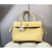 Luxury Discount Chanel Grained Calfskin Large Shopping Bag AS6289 Yellow 2026