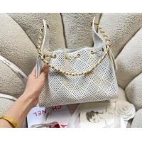 Classic Specials Chanel 25 Small Handbag in Hollowed-out Calfskin AS5293 White 2026