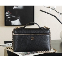Original Cheap Chanel Large Vanity With Chain And Grained Calfskin AP5347 Black 2026