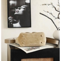 Buy Fashionable Chanel Suede Hobo Bag 6268 Light Brown 2026