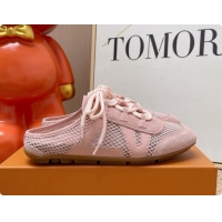 Buy Luxury Louis Vuitton LV Sneakerina Open Back in Mesh & Suede Pink 6072869 2026