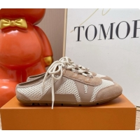 Good Quality Louis Vuitton LV Sneakerina Open Back in Mesh & Suede Grey 6072871 2026