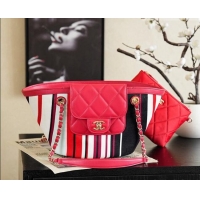 Top Grade Chanel CoCo Beach Small Tote Bag AS5951 Red 2026