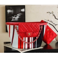 Top Quality Chanel CoCo Beach Large Tote Bag AS5952 Red 2026