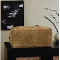 Pretty Style Chanel Maxi Bowling Bag in Dark Beige Suede AS6212 Fall Winter 2026