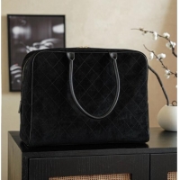 Most Popular Chanel Maxi Bowling Bag in Suede AS6212 Black Fall Winter 2026