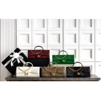 Top Quality Chanel Clutch with Chain in Lizard Embossed Calfskin AP5280 Khaki 2026