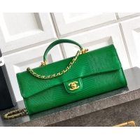 Shop Discount Chanel Clutch with Chain in Lizard Embossed Calfskin AP5280 Green 2026