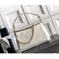 Buy Inexpensive Chanel Calfskin Chain Shoulder Bag AS6255 White 2026