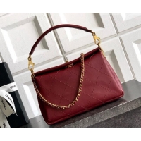 New Fashion Chanel Calfskin Chain Shoulder Bag AS6255 Burgundy 2026