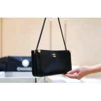 Big Discount Chanel Calfskin Shoulder Bag AS6238 Black 2026 Top Quality