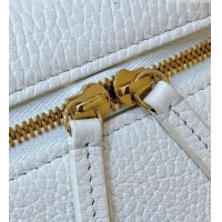 Most Popular Chanel Vanity with Chain in Grained Calfskin AP5346 White 2026 Top Quality