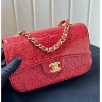 Market Sells Chanel Classic Mini Flap Bag in Lizard Leather CHL0721 Red 2026